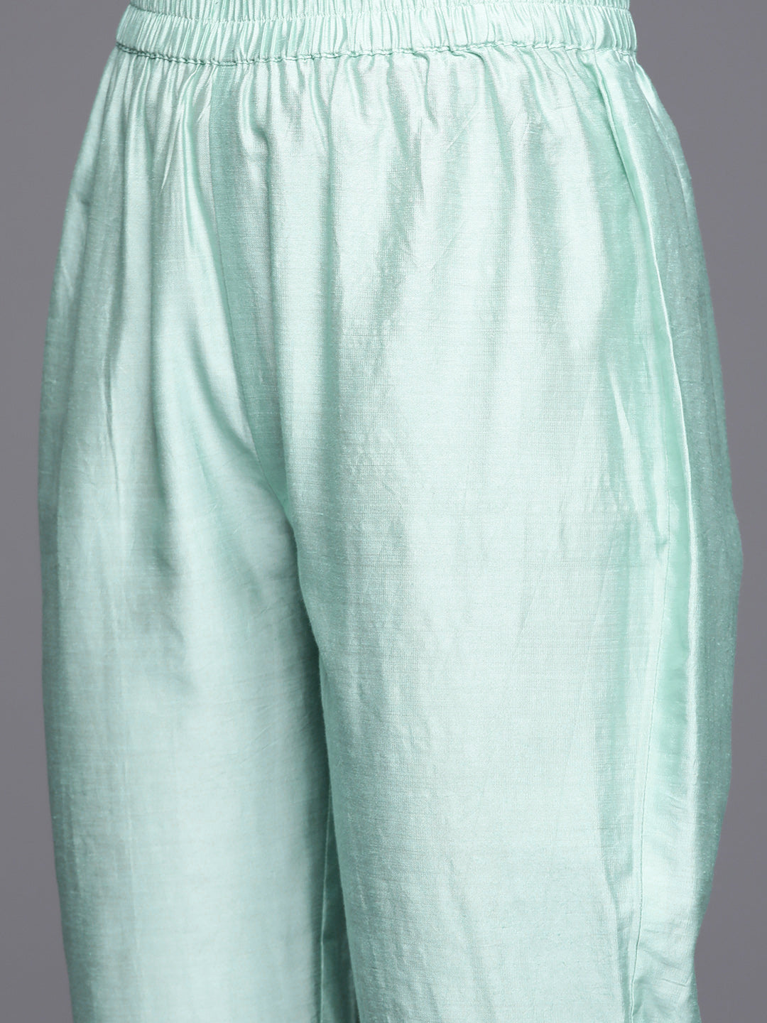 Varanga Women Blue Stripe Printed Straight Kurta Paired With Tonal Bottom And Dupatta - Distacart