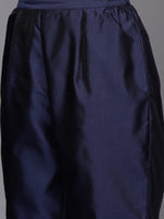 Thumbnail for Ahalyaa Unstitched Navy Blue Dress Material - Distacart