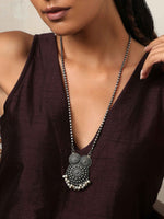 Thumbnail for trueBrowns Silver Tone Pearl Drop Pendant Chain - Distacart