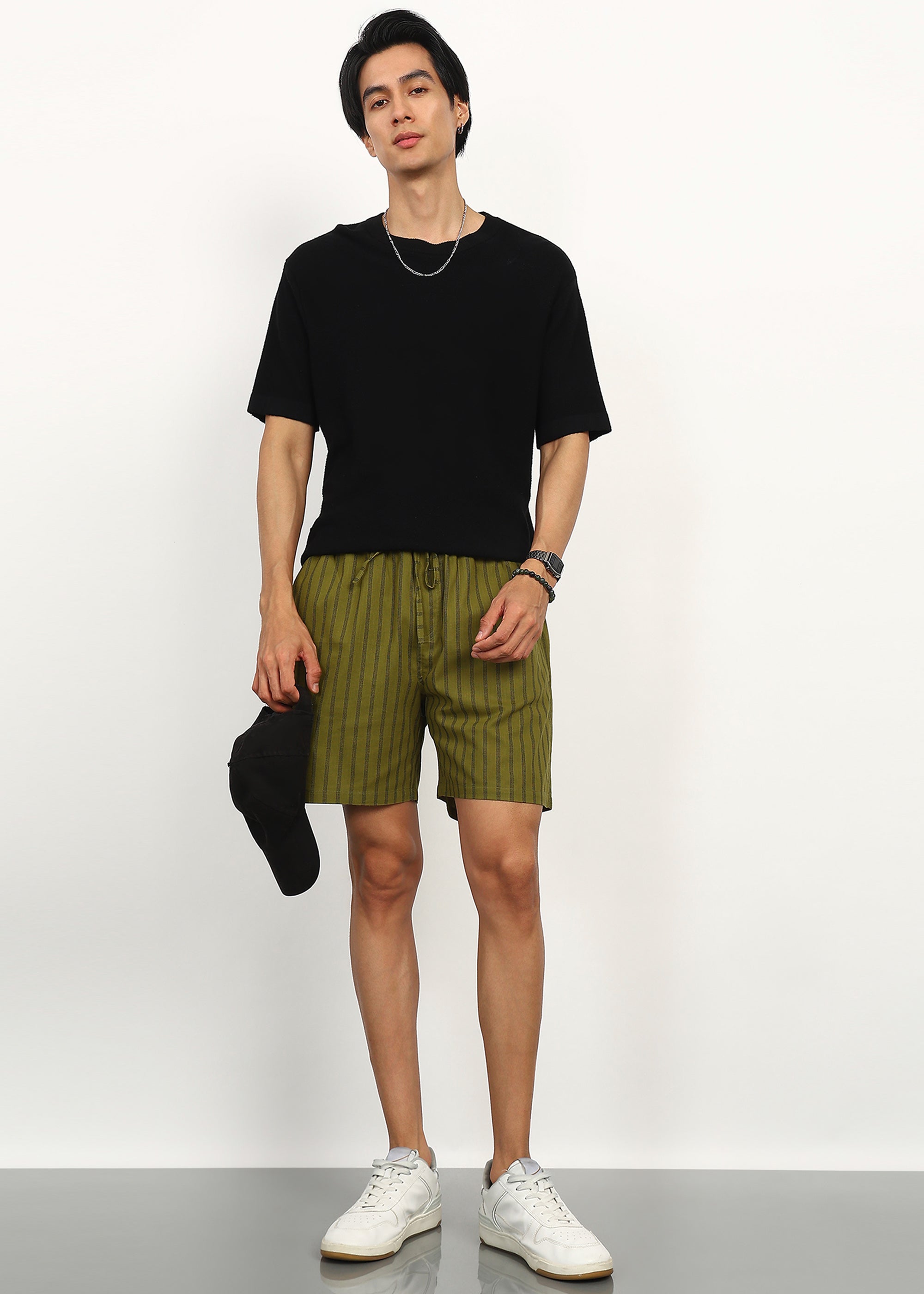 Fabmade Olive Rhythm Shorts - Distacart