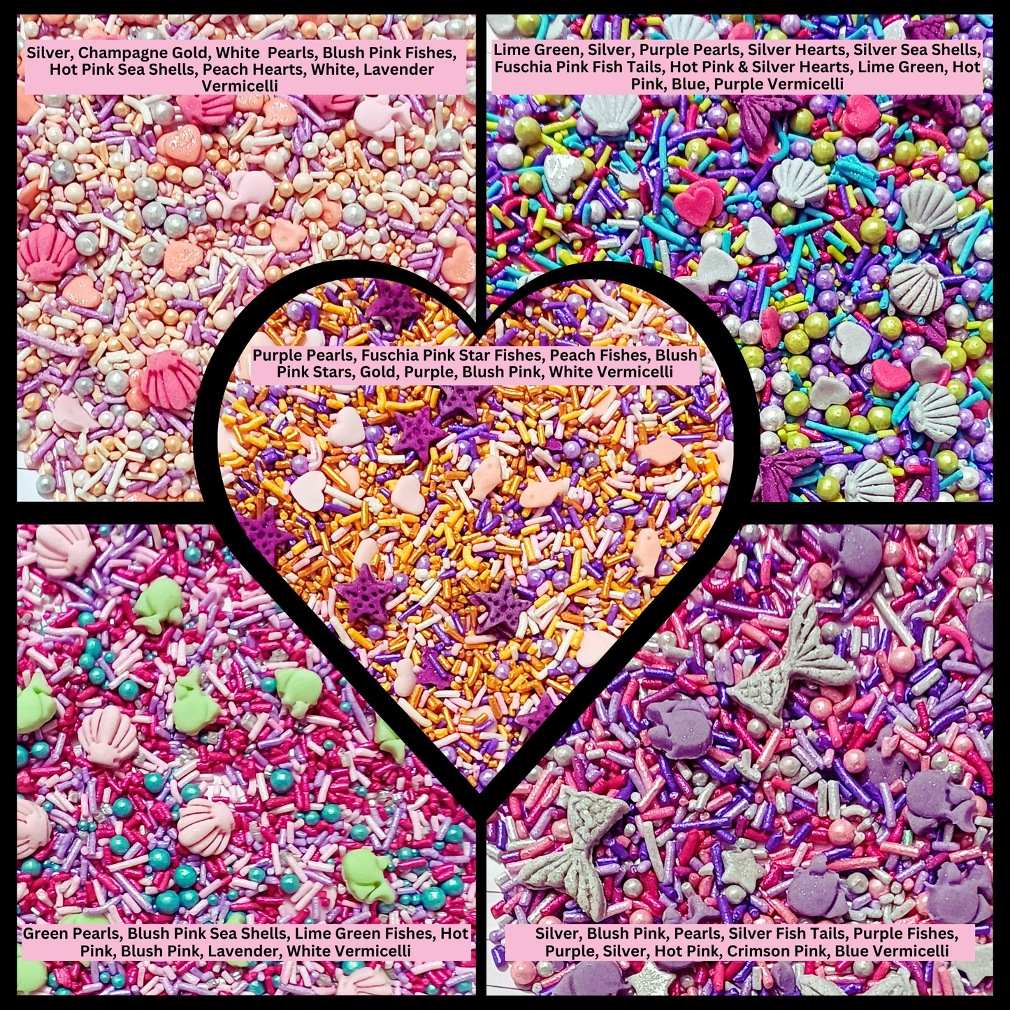 under the sea sprinkles for decorations 03 100 g