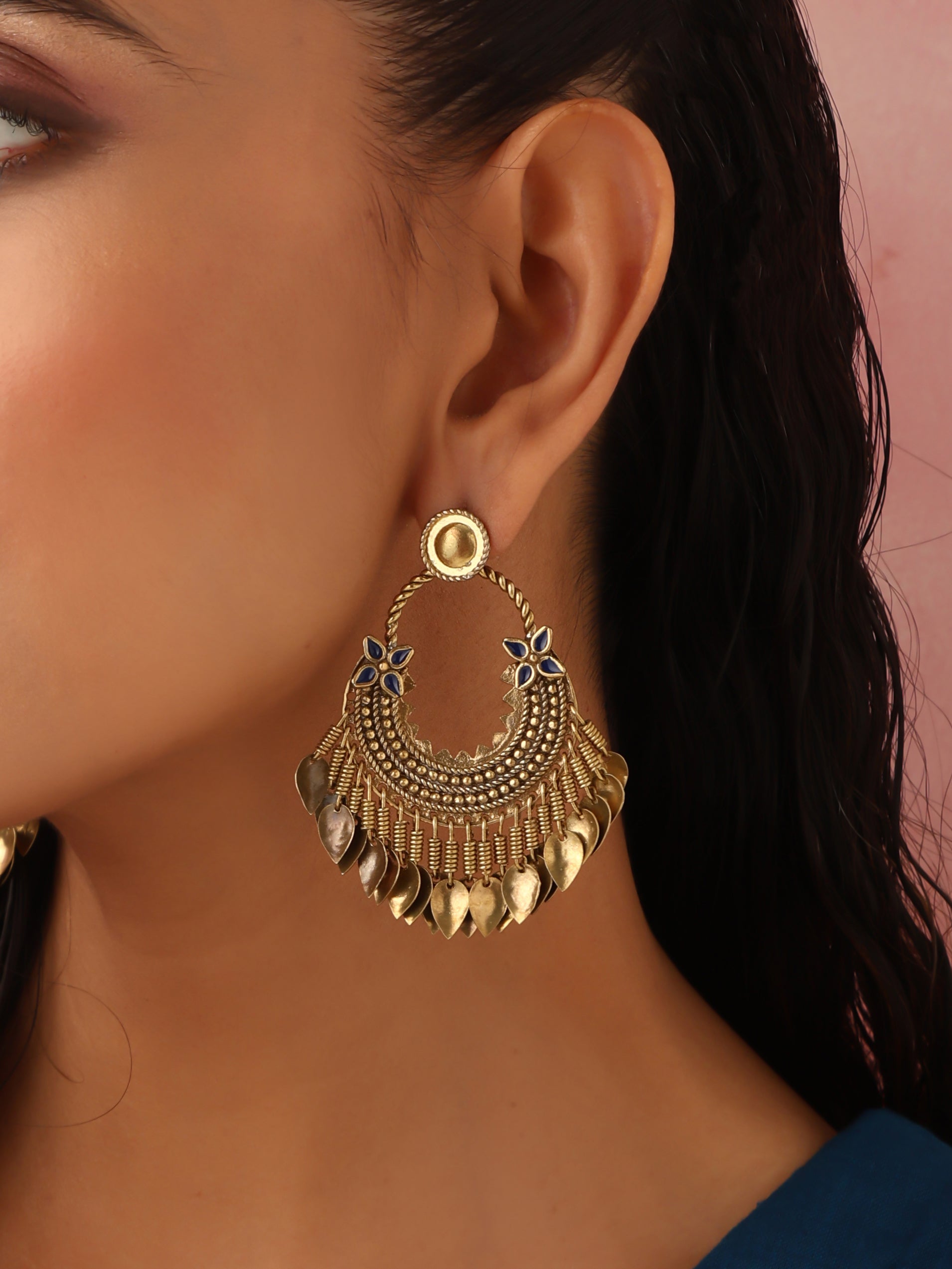 trueBrowns Brass Contemporary Tassel Earrings - Distacart