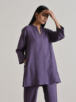 Thumbnail for trueBrowns Plum Purple Relaxed Fit Co-Ord Set - Distacart