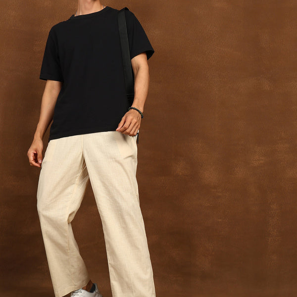 Fabmade Dune Flow Linen Trousers - Distacart