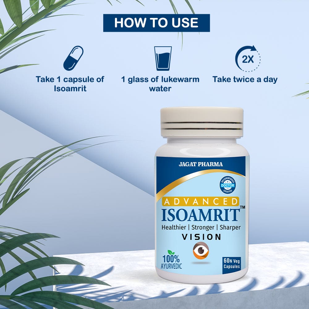 Jagat Pharma ISOAMRIT Eye Care Capsules For Dry Eyes - Distacart