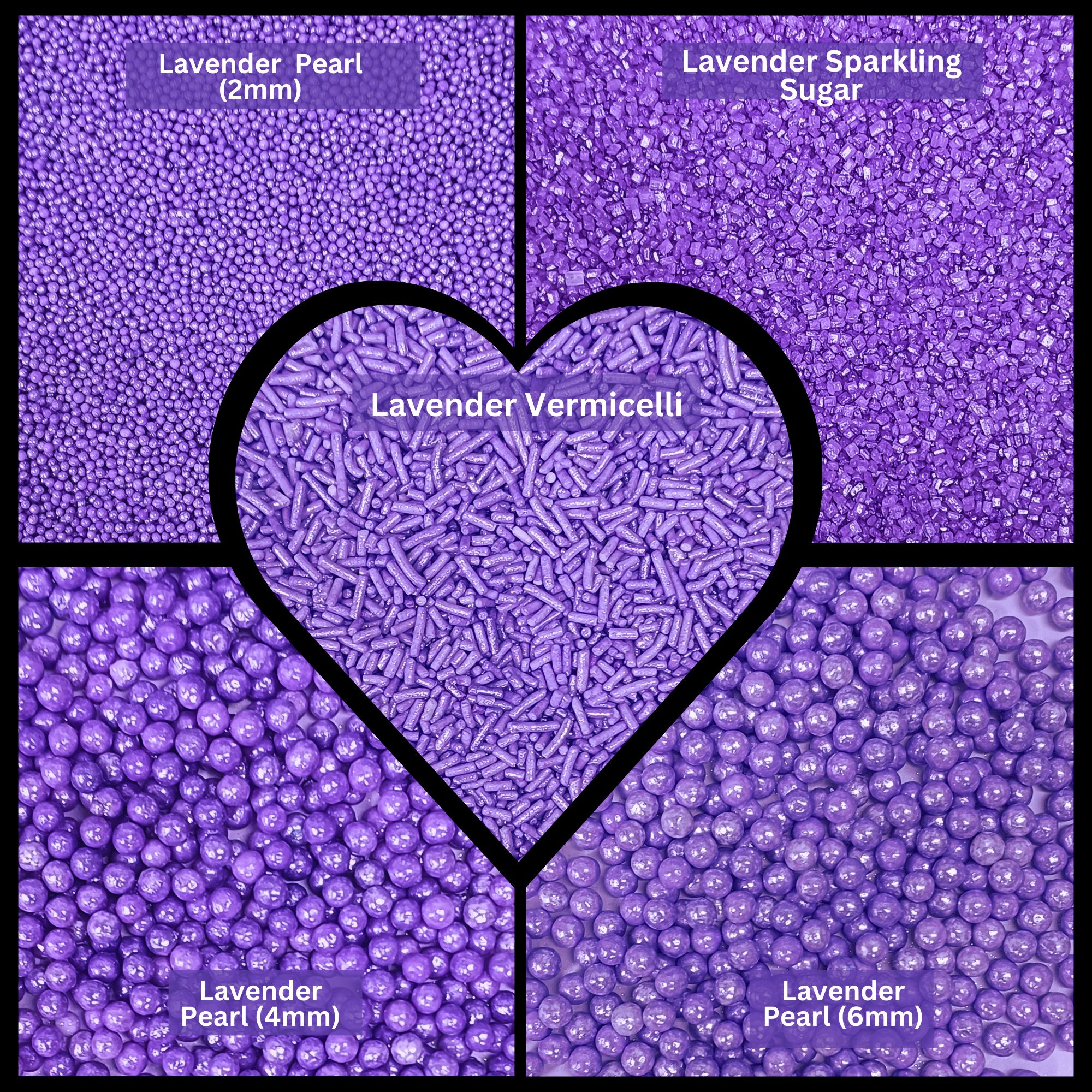 confect sprinkles for cakes cupcakes decoration usp lavender
