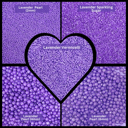 confect sprinkles for cakes cupcakes decoration usp lavender