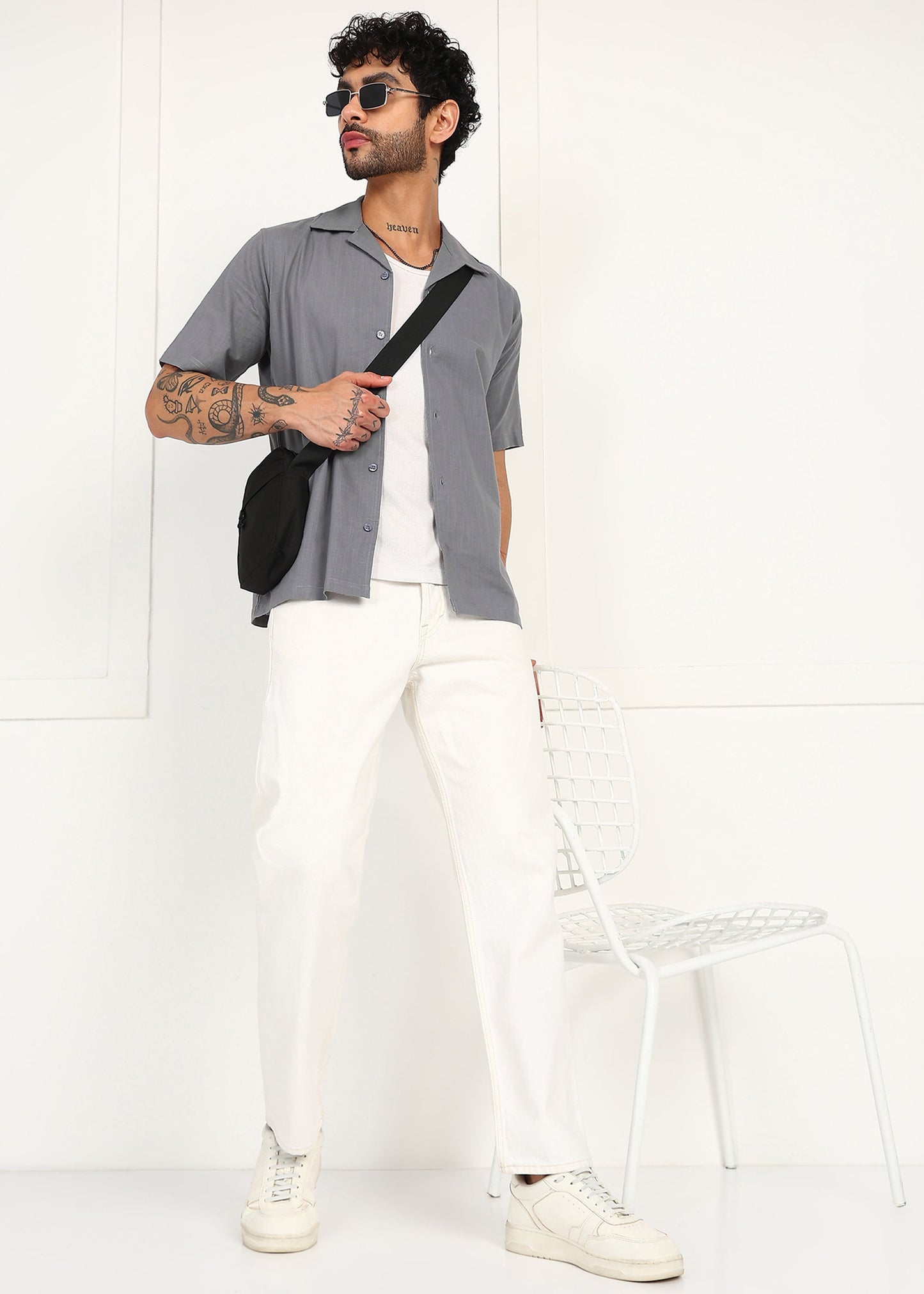 Fabmade Slate Ease Linen Shirt - Distacart