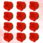 Thumbnail for sugar flowers for cake cupcake decoration red 120 gms