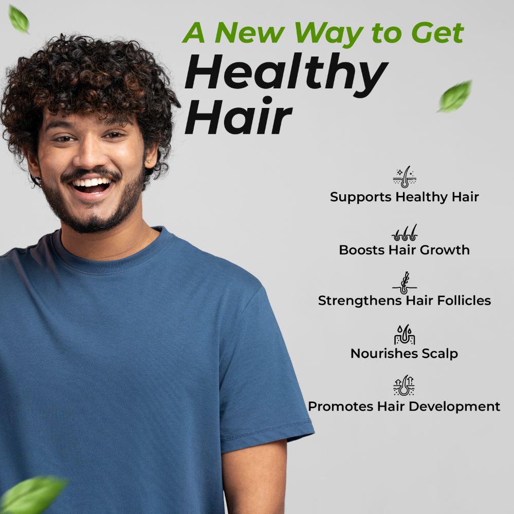 Health Veda Organics Advance Hair Vitamin with DHT Blocker & Biotin Capsules - Distacart