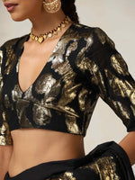 Thumbnail for trueBrowns Black Metallic Blouse