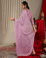Thumbnail for Varanga Women Purple Floral Printedstraight Kurta Paired With Tonal Printed Bottom And Dupatta - Distacart