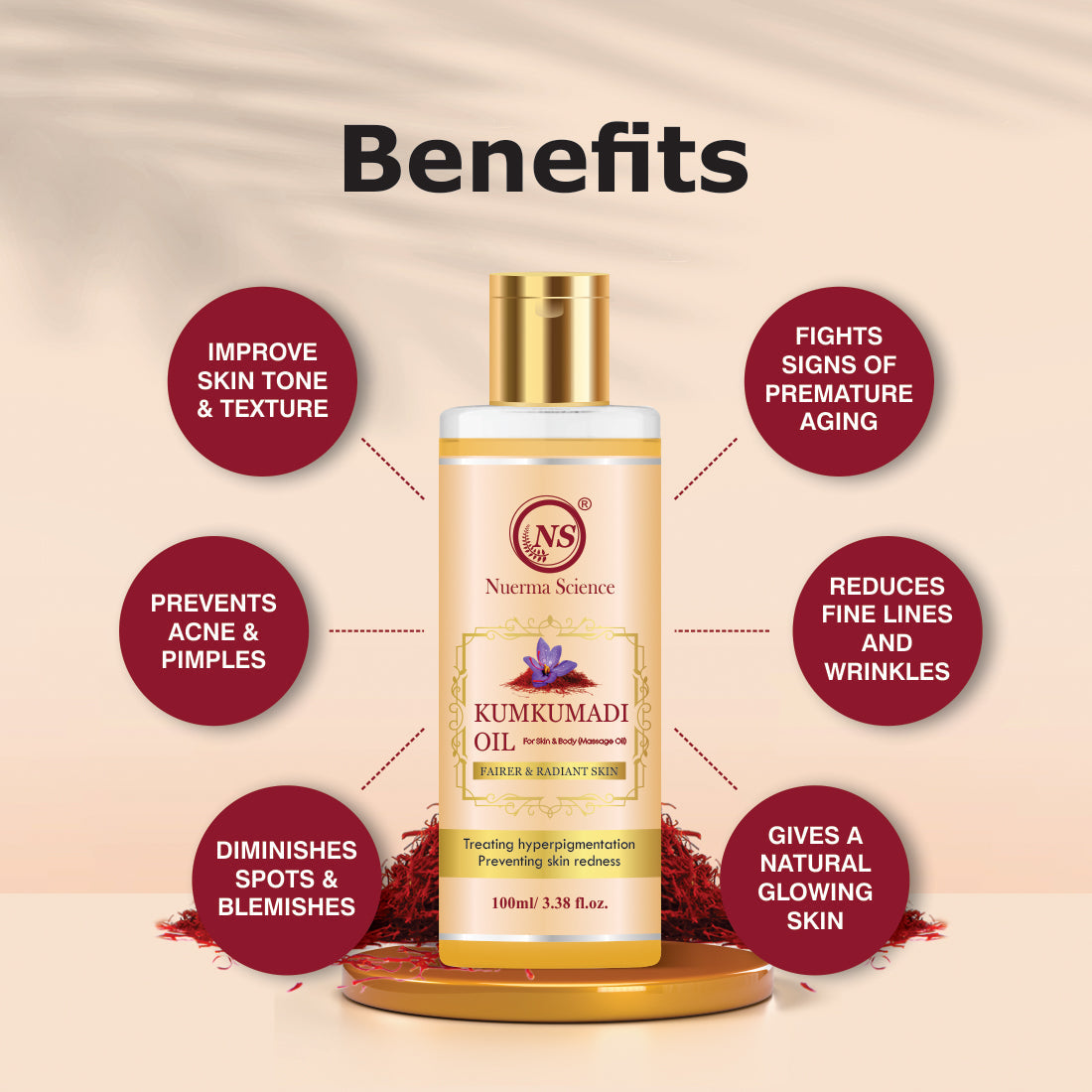 Nuerma Science Kumkumadi Oil For Skin