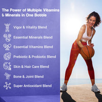 Thumbnail for Health Veda Organics Multivitamin Tablets with Probiotics for both Men & Women