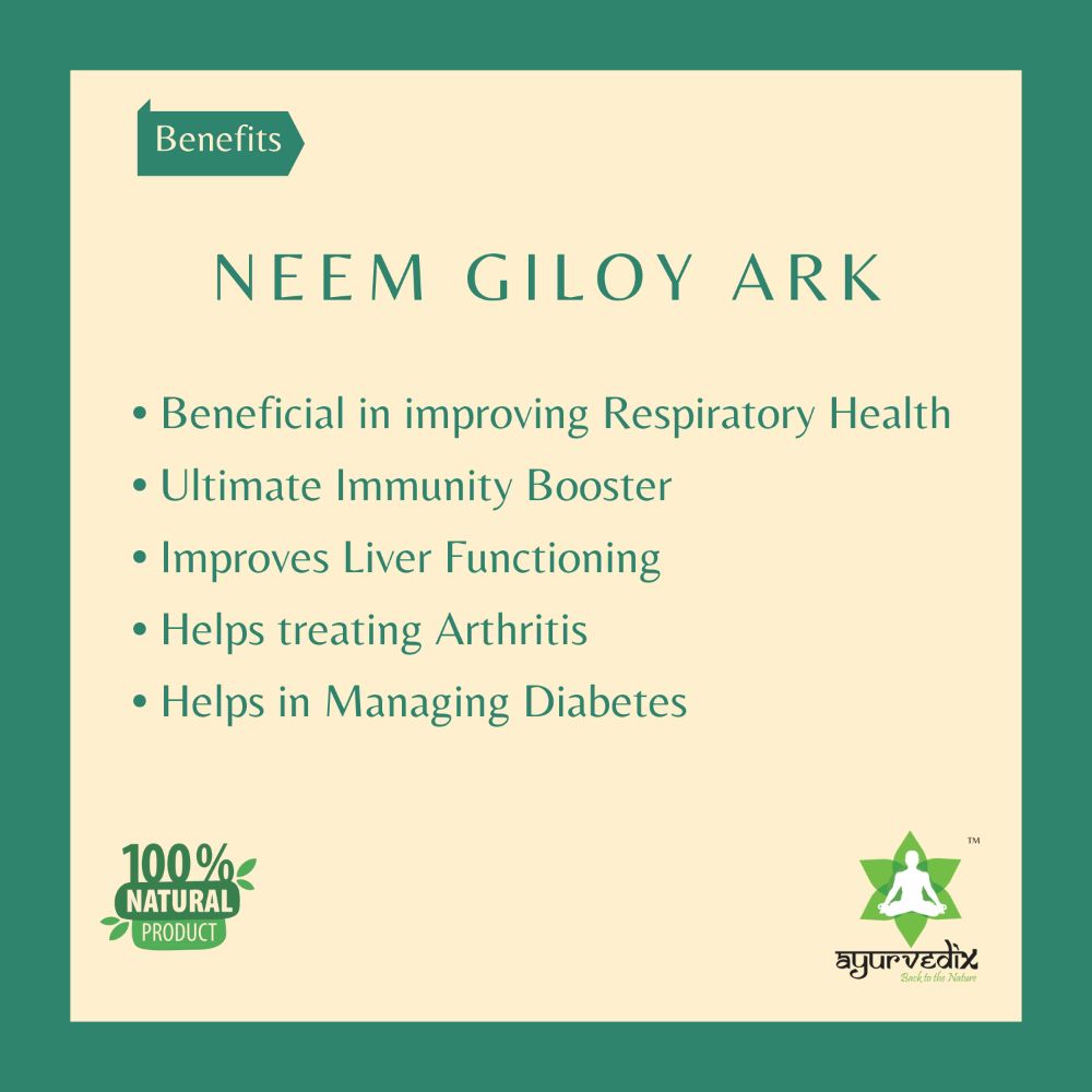 Ayurvedix Neem Giloy Ark - Distacart