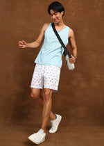 Thumbnail for Fabmade Snow Leaf Shorts - Distacart