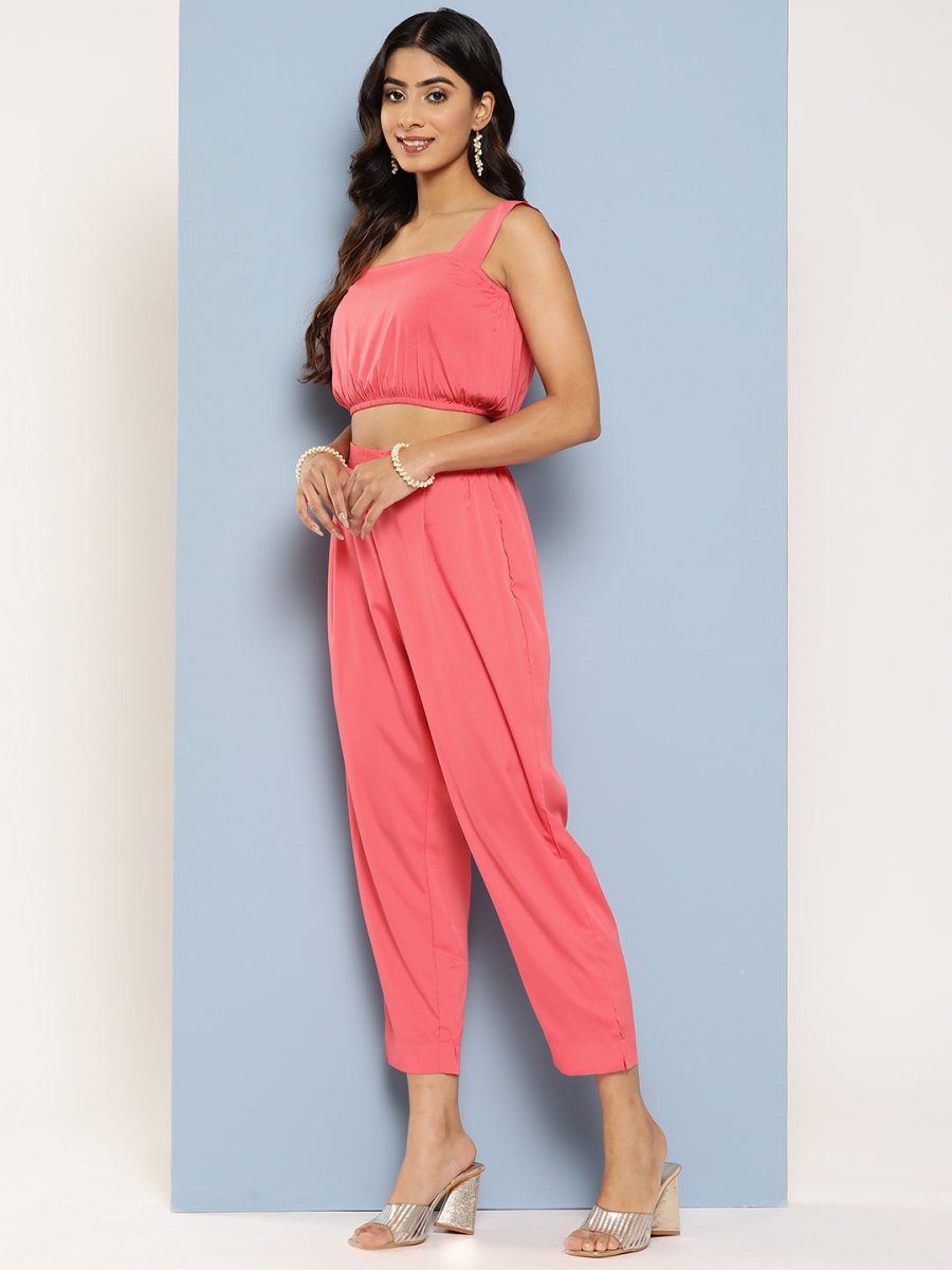 Ahalyaa Women Top with Palazzos & Shrug - Distacart