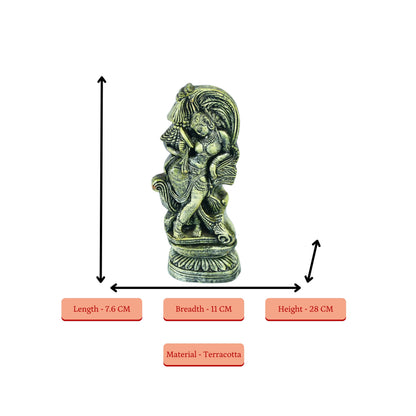 Sowpeace Premium Ancient Finish Terracotta Lady Abstract Art - Distacart