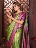 Thumbnail for Anaita Banarasi Tissue Silk Saree - Distacart