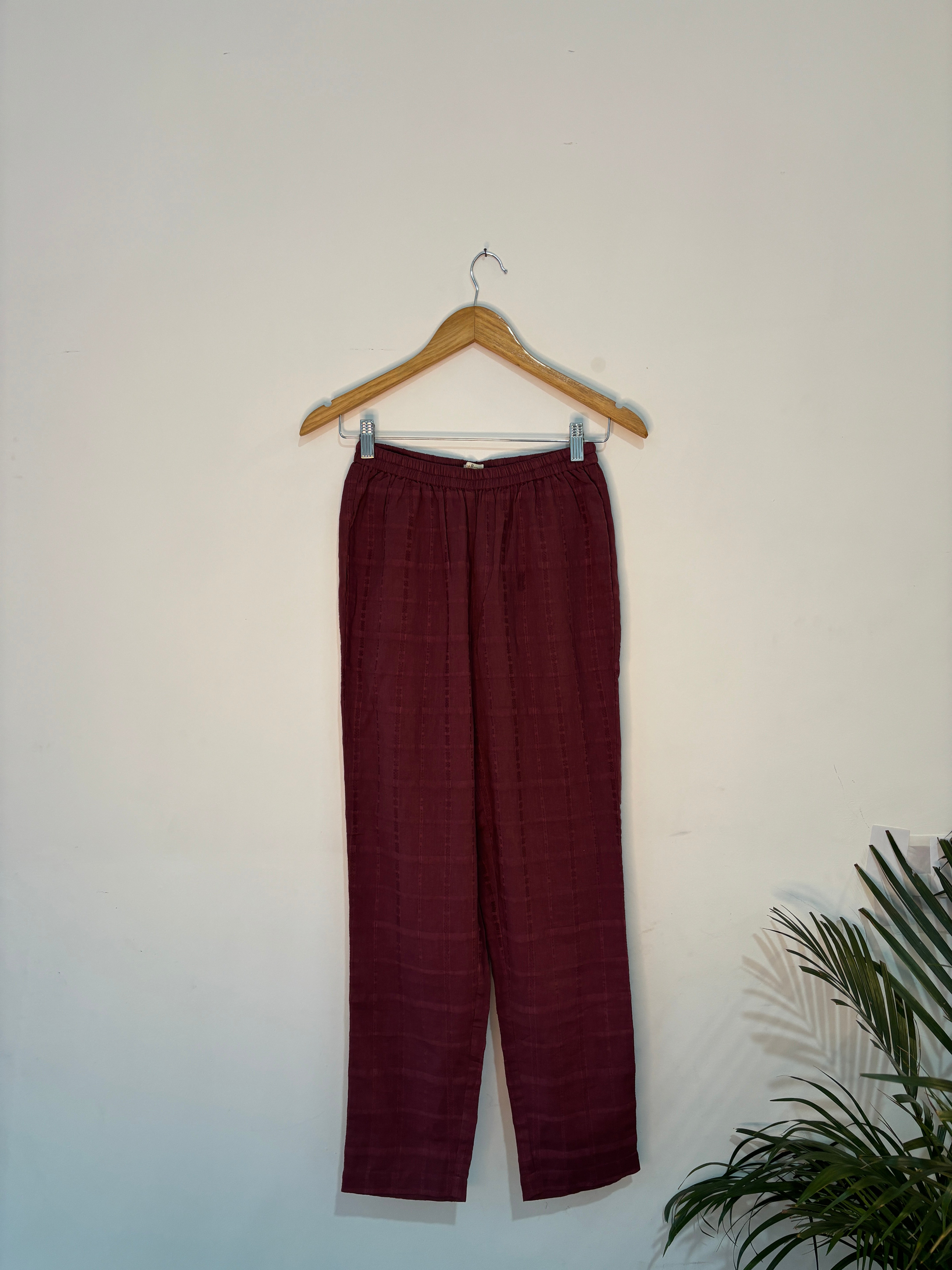 trueBrowns Purple Dobby Co-ord Set