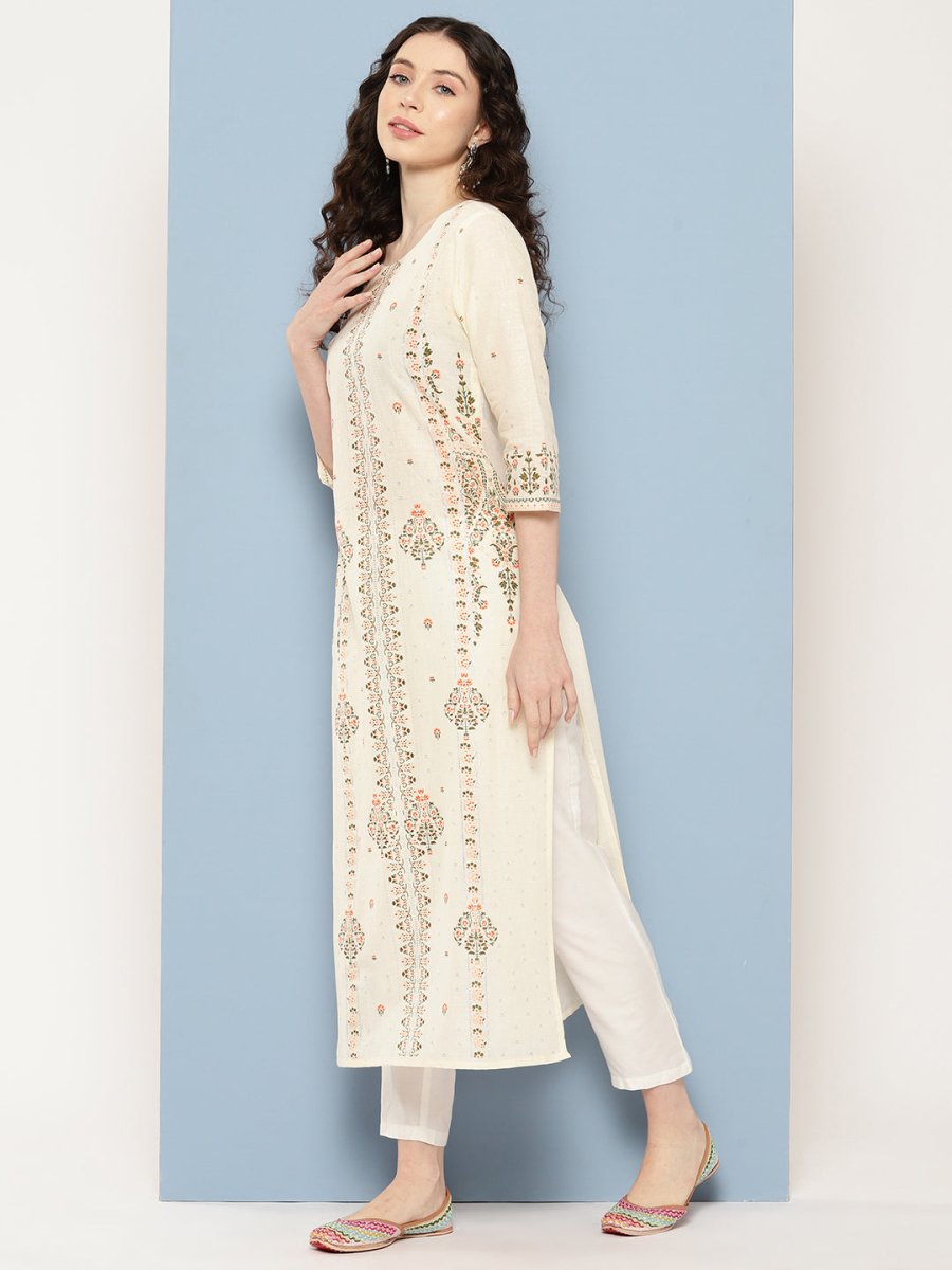 Ahalyaa Women Floral Printed Kurta - Distacart