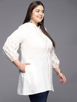 Thumbnail for Ahalyaa Mandarin Collar Printed Tunic - Distacart