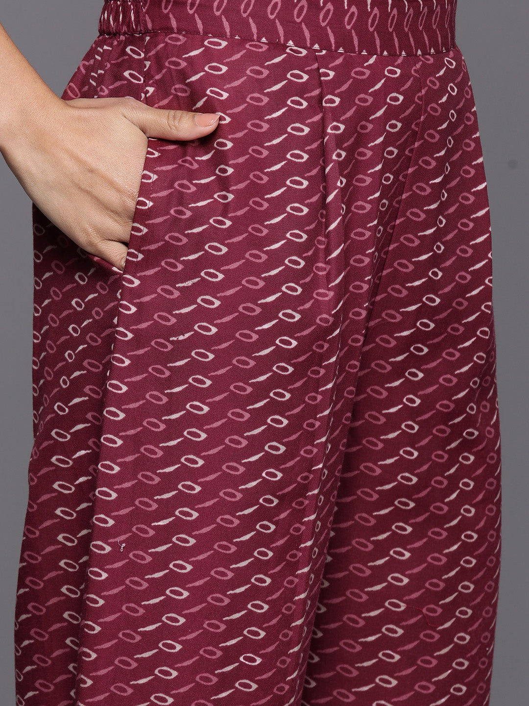 Varanga Women Maroon Floral Printed Embroidered Kurta Paired With Bottom And Dupatta - Distacart