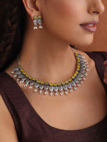 Thumbnail for trueBrowns Silver Tone Stone Necklace Set - Distacart