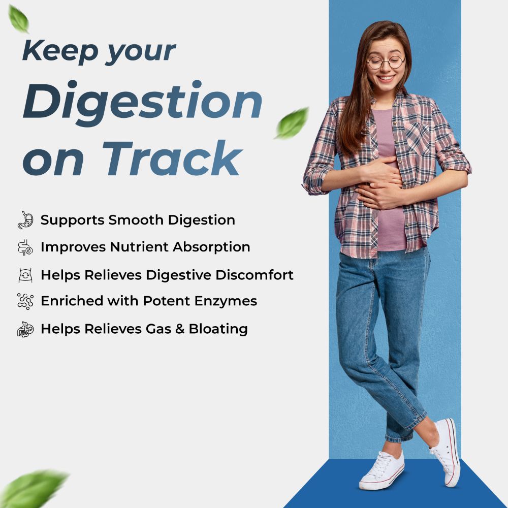 Health Veda Organics Digestive Enzyme Capsules - Distacart