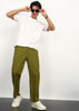 Fabmade Olive Linen Trousers - Distacart