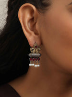 Thumbnail for trueBrowns Silver Gold Tone Stud Earrings - Distacart