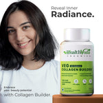 Thumbnail for Health Veda Organics Plant Based Skin Radiance Collagen Builder Capsules - Distacart