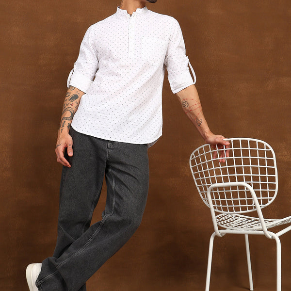 Fabmade Nova Dot Short Kurta - Distacart