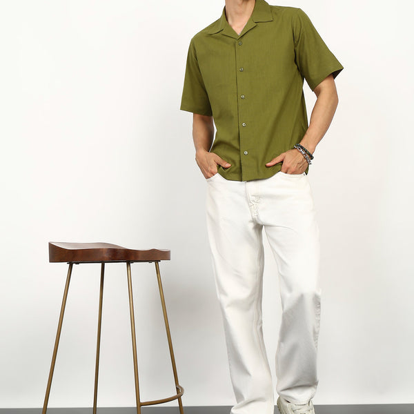 Fabmade Olive Ease Shirt - Distacart
