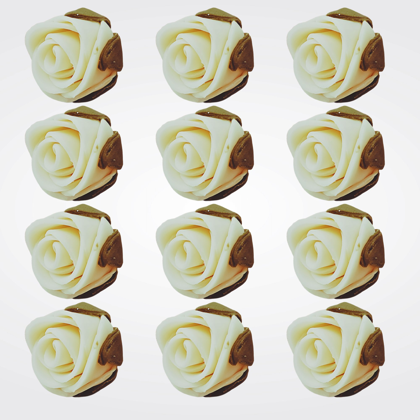 sugar roses for cake cupcake decoration ivory 120 gms