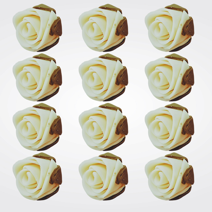 sugar roses for cake cupcake decoration ivory 120 gms