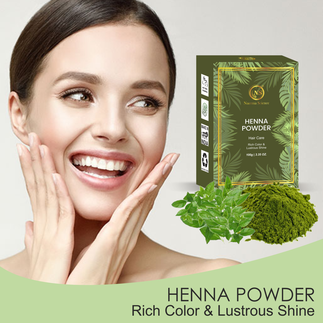 Nuerma Science Henna (Organic & Natural) Powder For Hair Color - Distacart