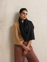 Thumbnail for trueBrowns Black Reversible Woollen Stole