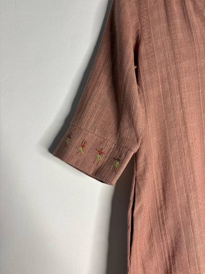 trueBrowns Blush Pink Gauza Co-ord Set - Distacart