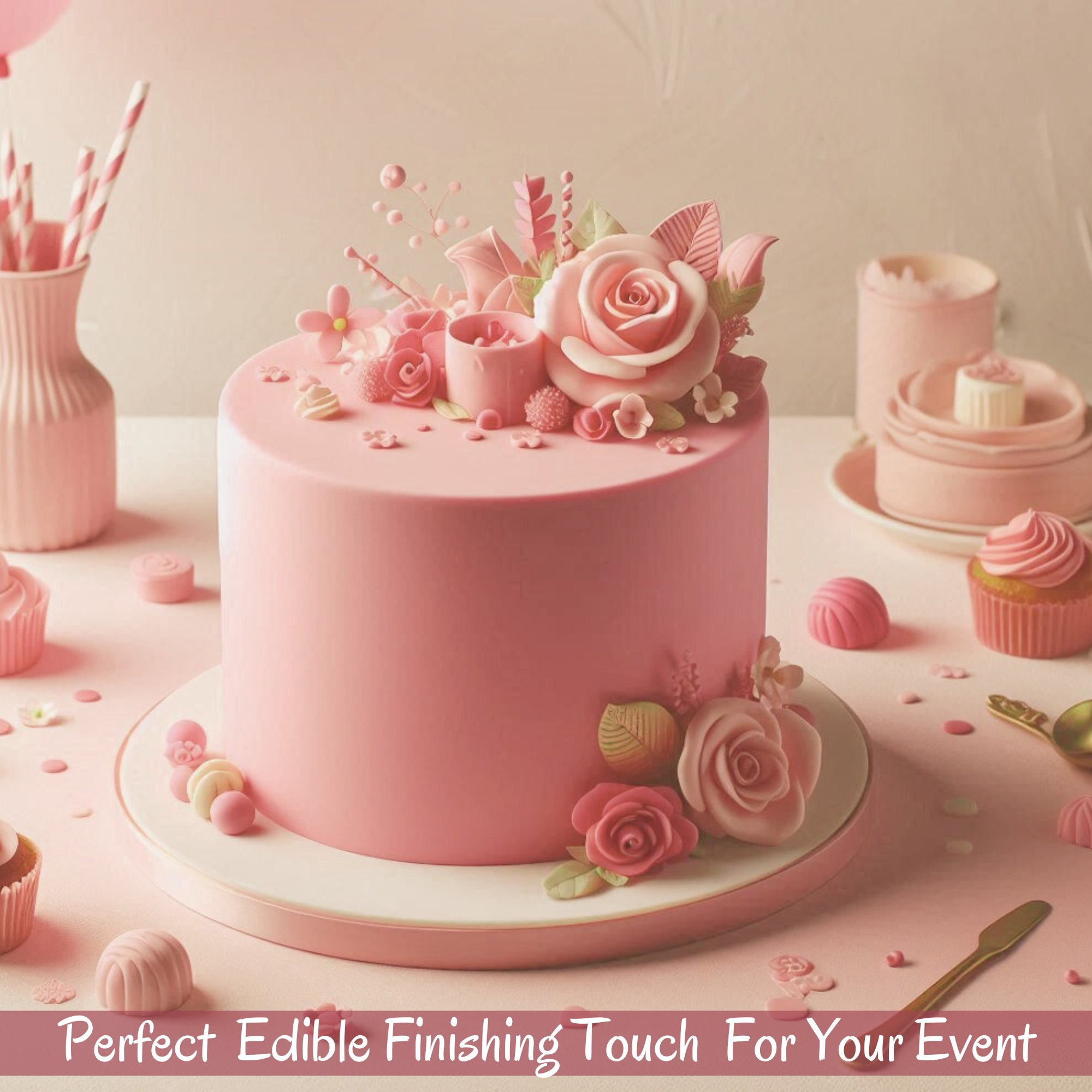 old rose fondant edible sugarpaste 1kg