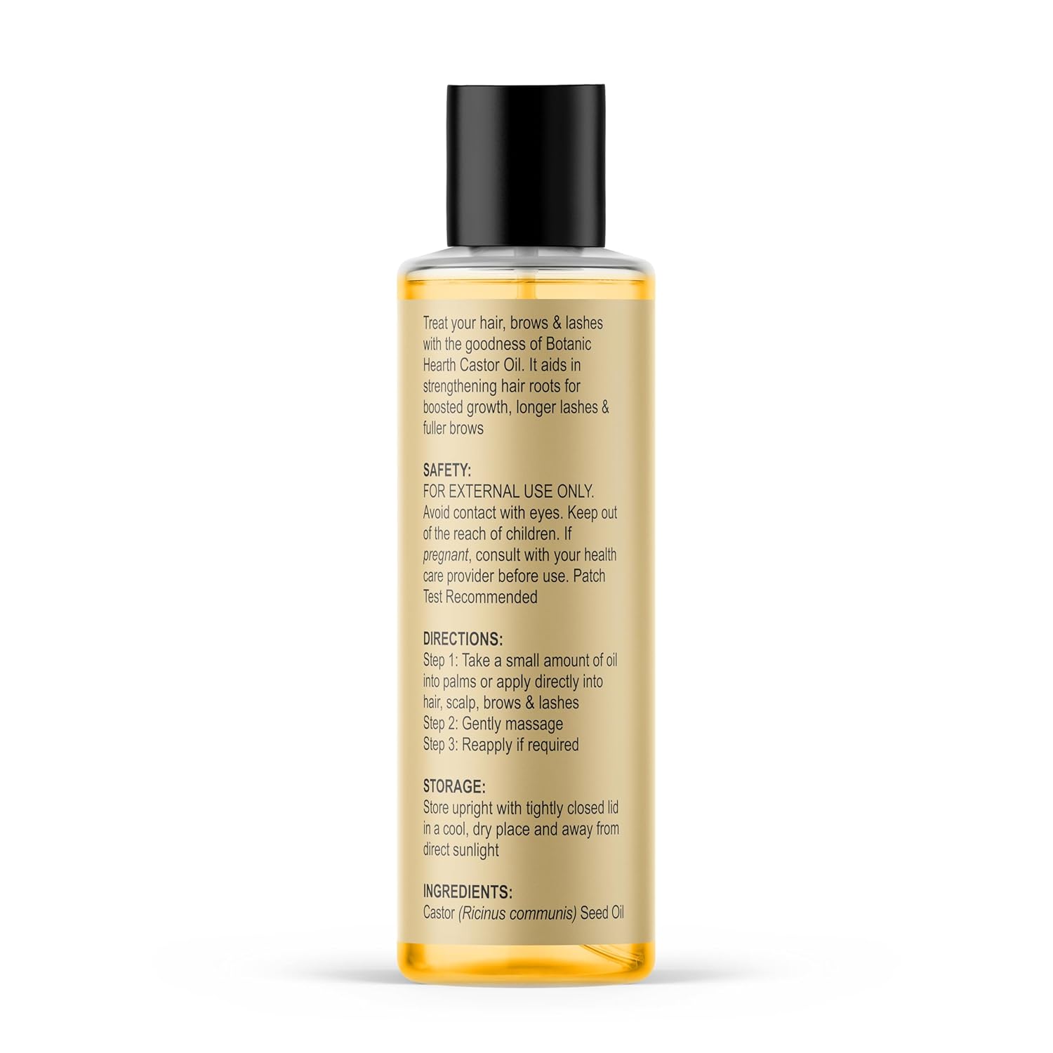 100% Pure & Natural Cold Pressed Castor Oil - Hexane Free I Fast Absorbing - Distacart