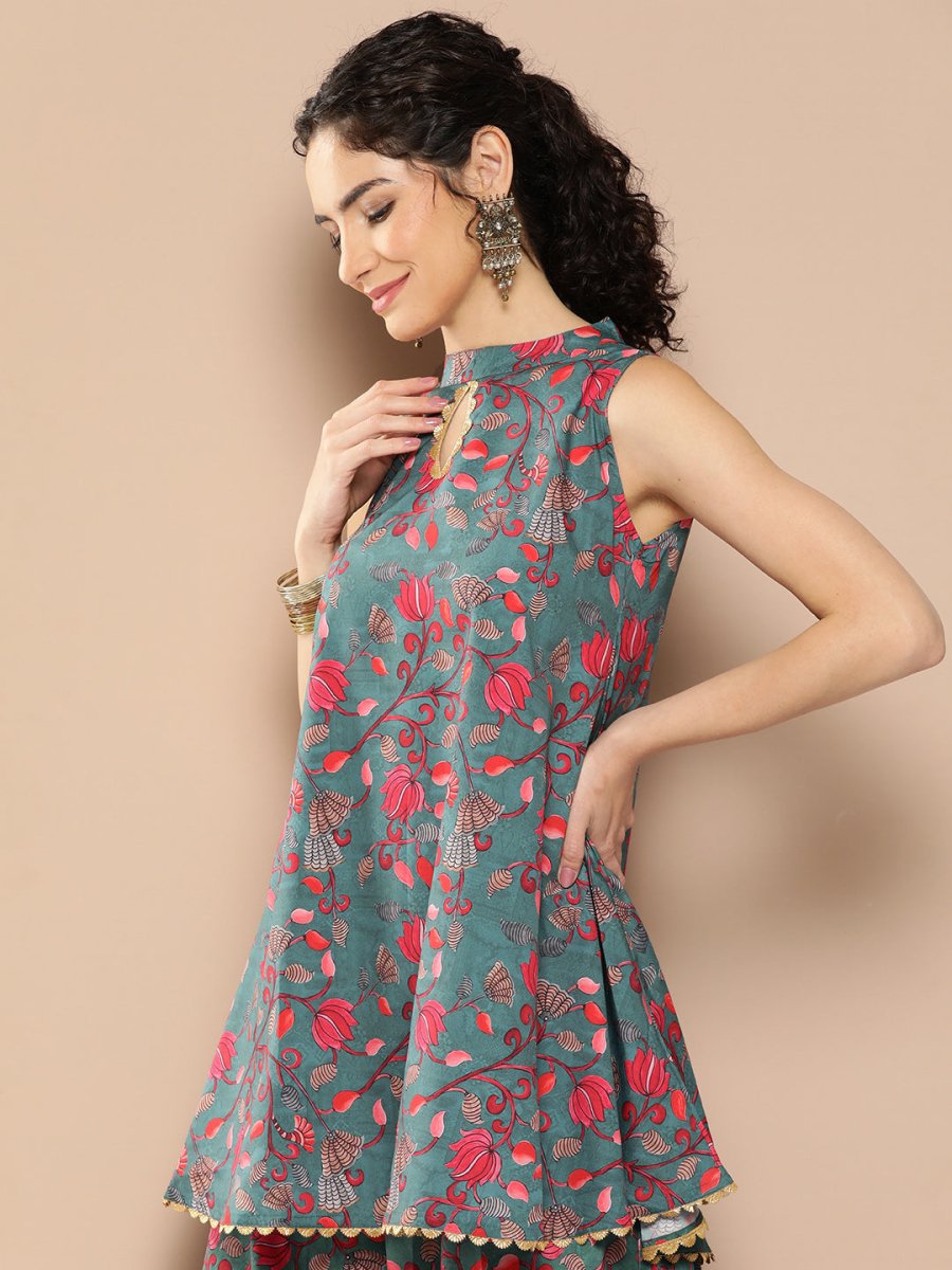 Ahalyaa Women Floral Printed Co-Ords - Distacart