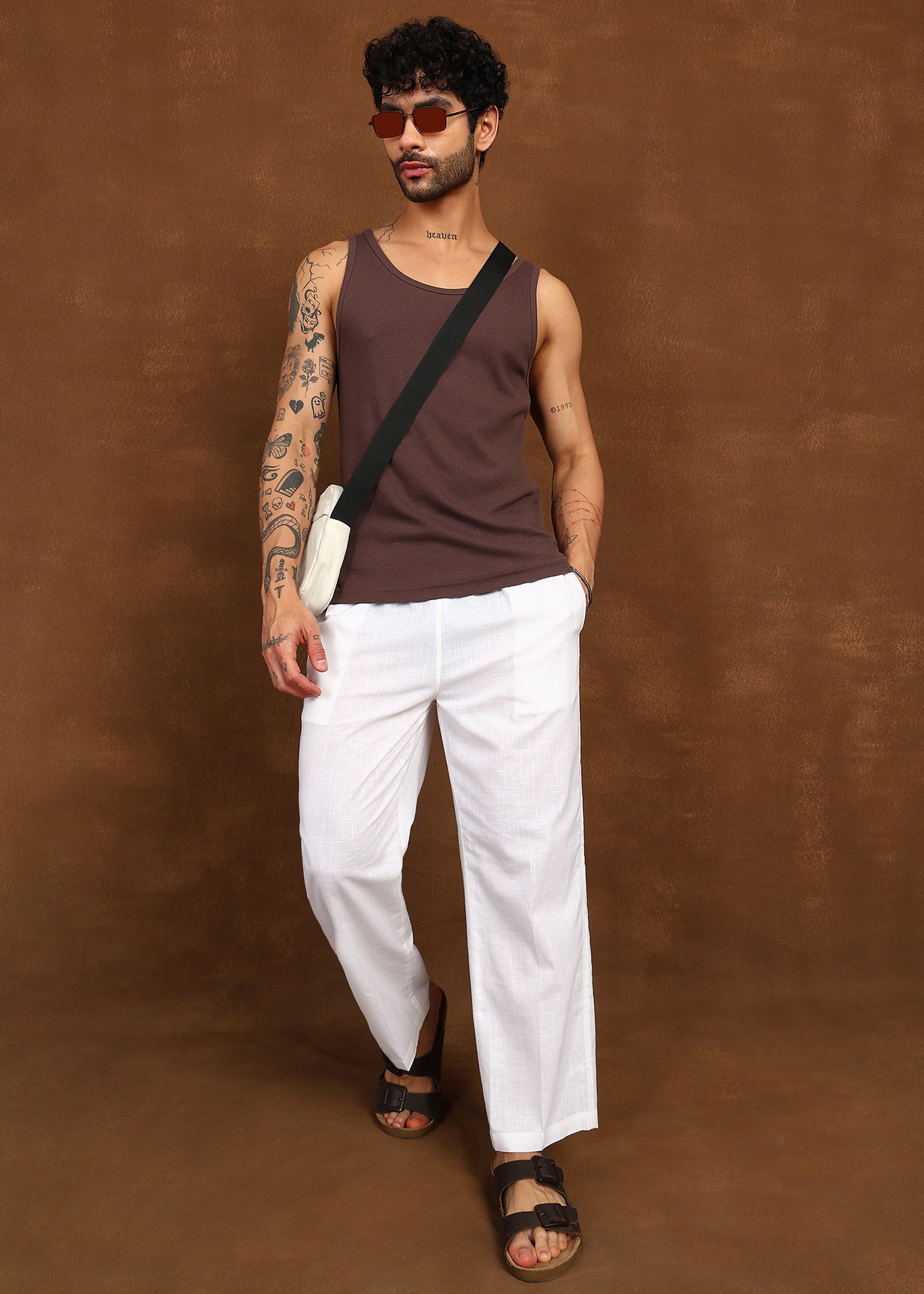 Fabmade Ivory Drift Linen Pyjama - Distacart