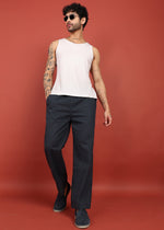 Thumbnail for Fabmade Midnight Ease Relaxed-Fit Trousers - Distacart