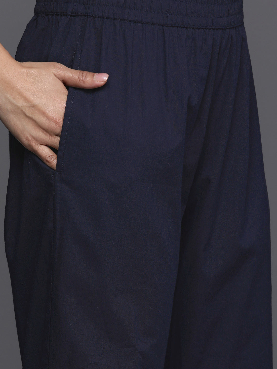 Varanga Women Blue Floral Printed Kurta With Bottom And Dupatta - Distacart