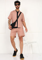 Thumbnail for Fabmade Men’S Peach Linen Co-Ord Set - Distacart