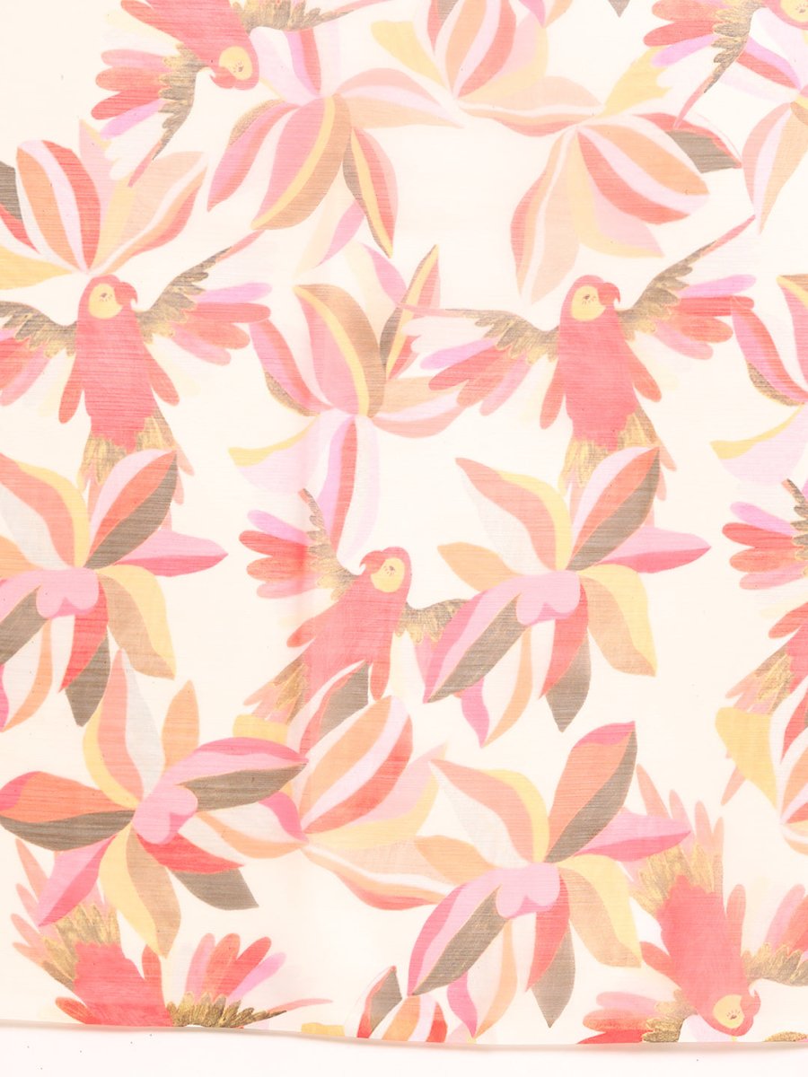 Ahalyaa Floral Poly Chiffon Saree - Distacart