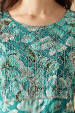 Thumbnail for BulBul Simar Rayon Rama Kurta Set with Dupatta