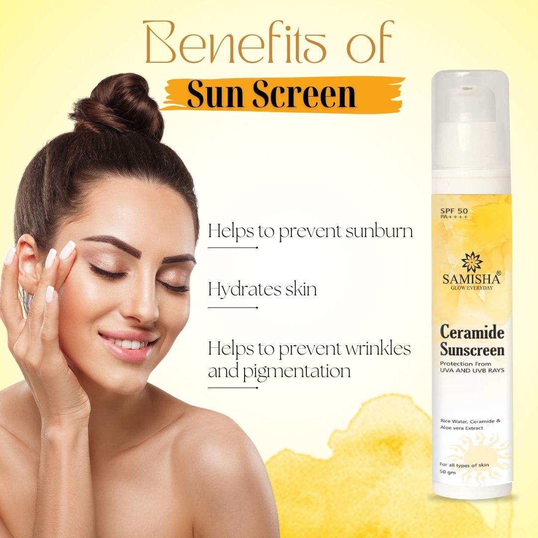 Samisha Ceramide & Hyaluronic Acid  Sunscreen Spf 50 Pa++++ - Distacart