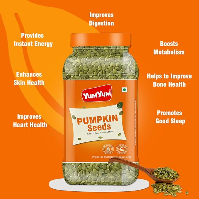Yum Yum Roasted & Salted Pumpkin Seeds Jar - Dista